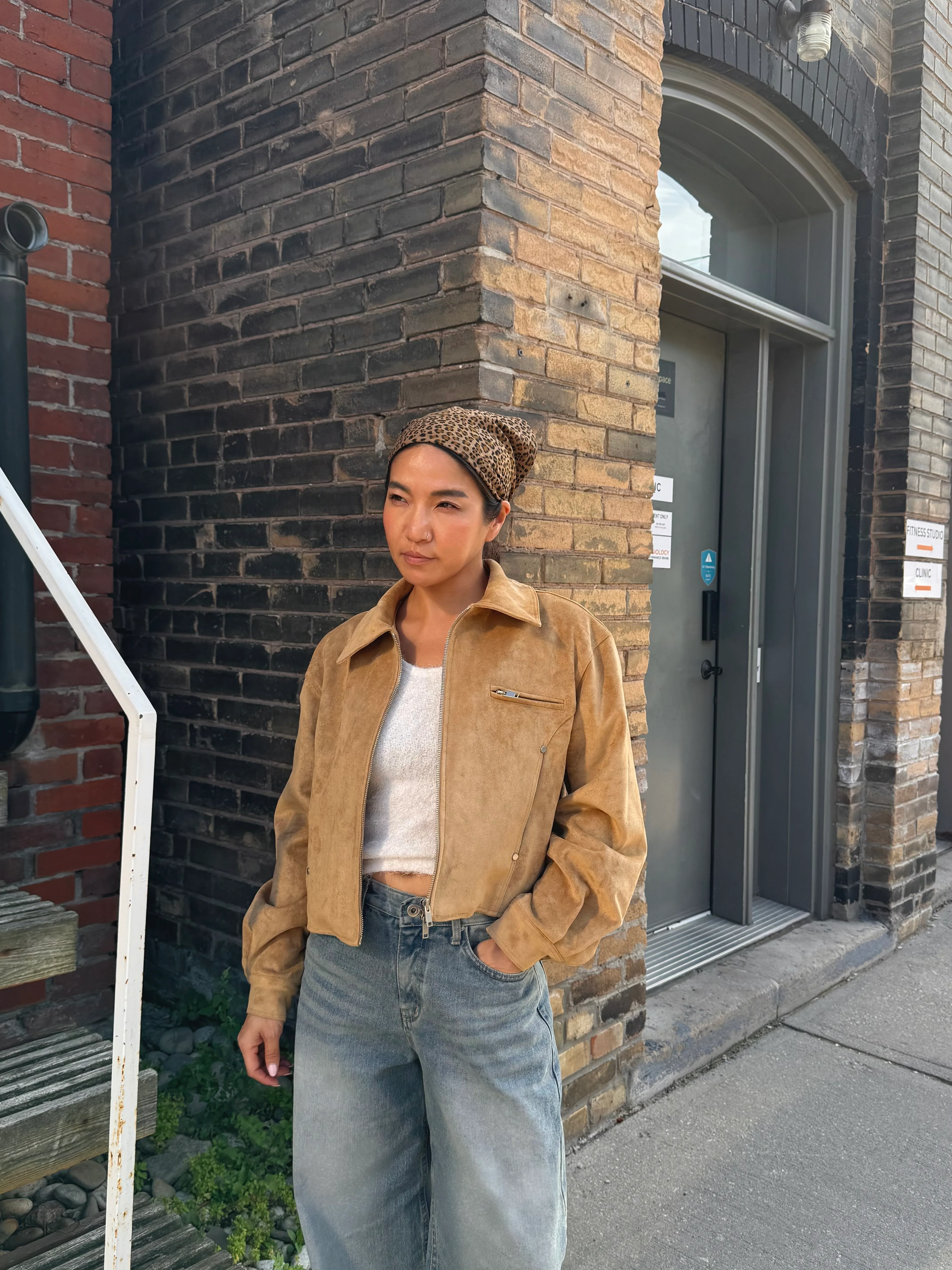 WHY Suede bomber jacket - Image 16
